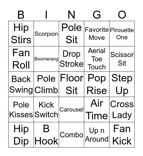 Pole Bingo B3 Bingo Card