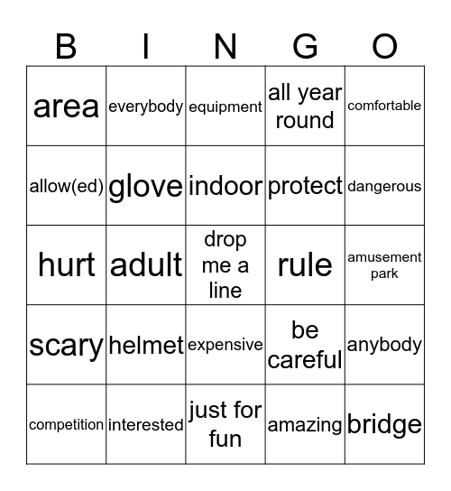 aiming high Bingo Card