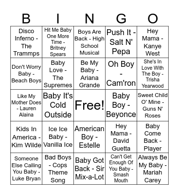 Baby Boy Lloyd Bingo! Bingo Card