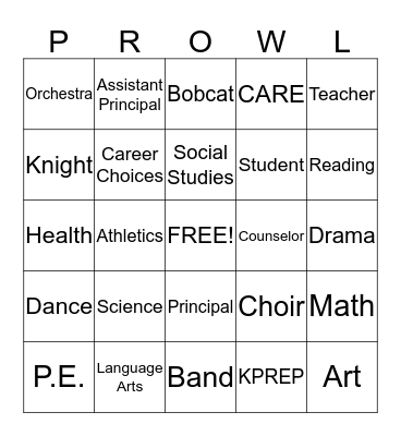 KMS Bingo Card
