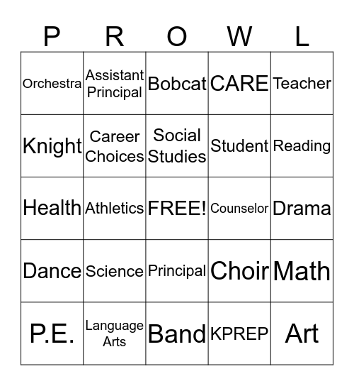 KMS Bingo Card