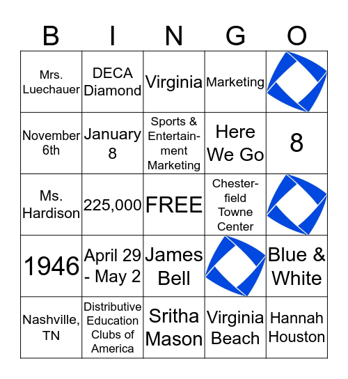DECA BINGO Card