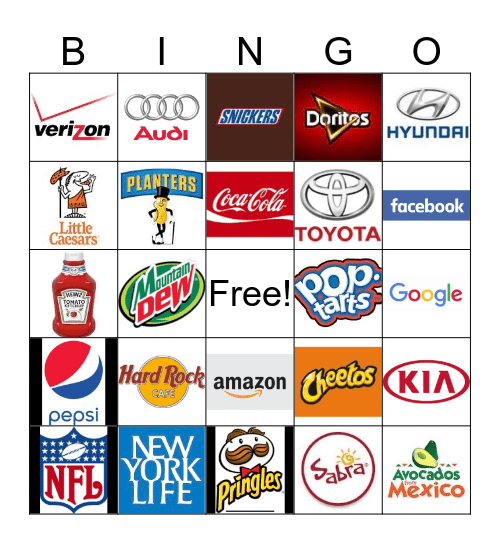 2020 Superbowl Bingo Card