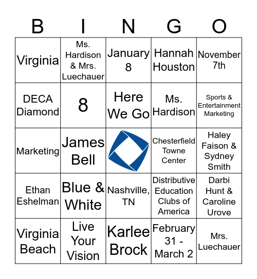 DECA BINGO Card