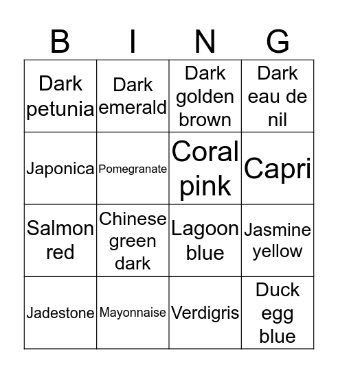Sylko bingo  Bingo Card