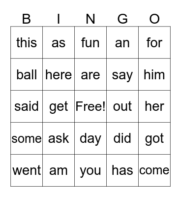 Muloko- Bingo Card