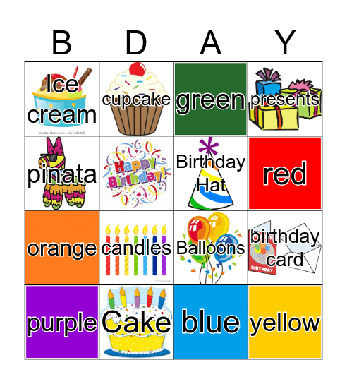 Birthday Bingo  Bingo Card