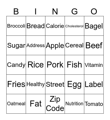 January 30th, 2020 Bingo Card