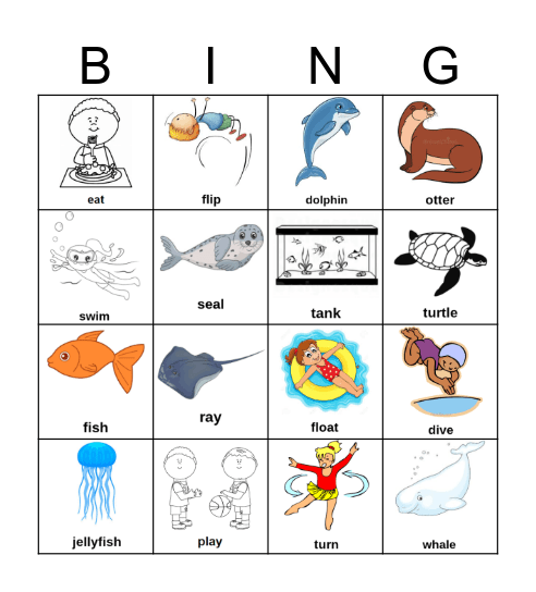 The Aquarium Bingo Card