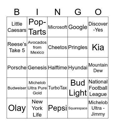SUPER Bingo Card