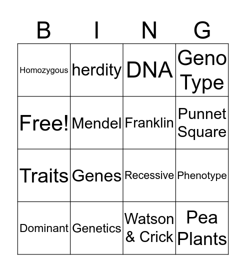 Crazy Card Bingo Card