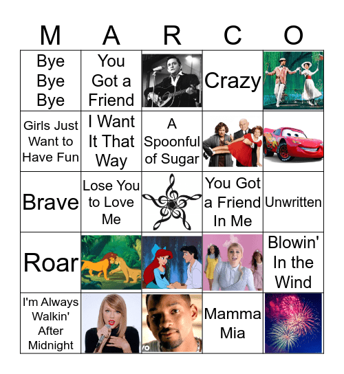 MARCO Bingo Card