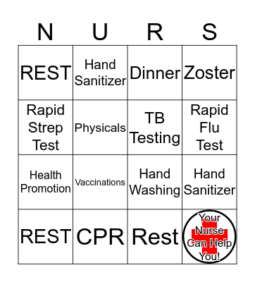 Health BINGO Card