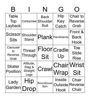 Pole Bing I1 Bingo Card