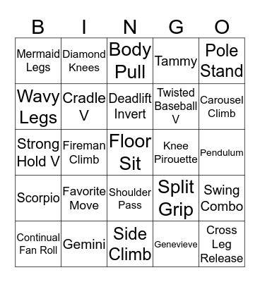 Pole Bingo I3 Bingo Card