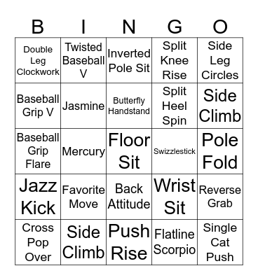 Pole Bingo I4 Bingo Card