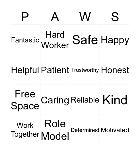 Principal's 100 Bingo Card
