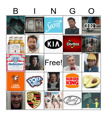 Super Bowl 2020 Bingo Card