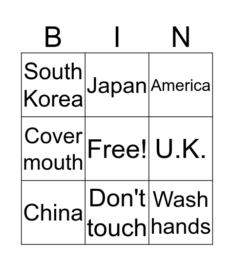 P2 Bingo for FRIDAY :) :) :) Bingo Card