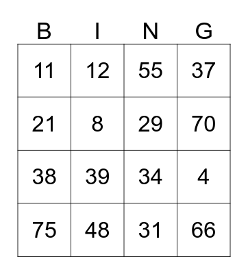 Happy Grandparent's Day! Bingo Card