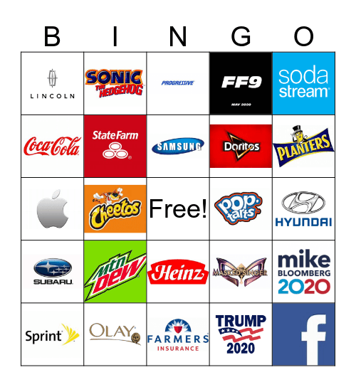 SUPER BOWL BINGO Card