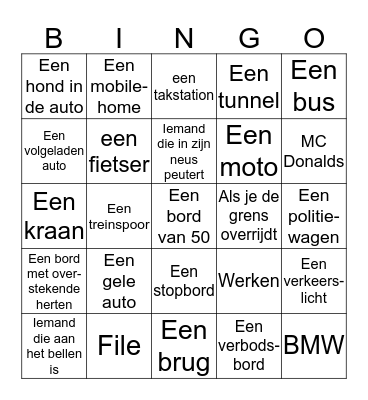Auto bingo Card