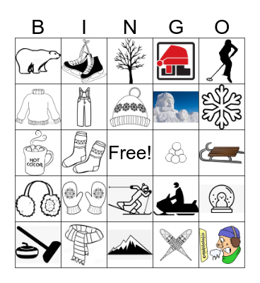 Winter Bingo Card