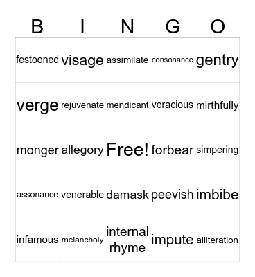 Dr. Heidegger's Experiment Bingo Card