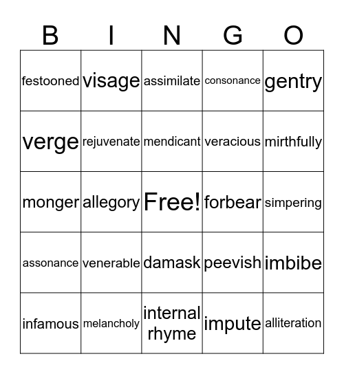 Dr. Heidegger's Experiment Bingo Card