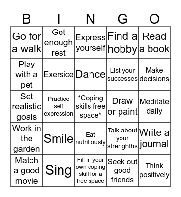 Building Better Skills Bingo Card