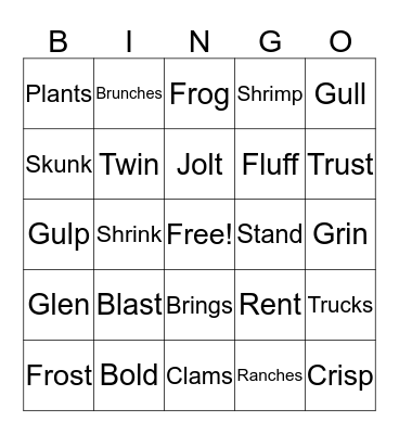 Let's Get Ready for BINGOOOOO! Bingo Card