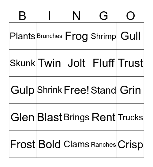 Let's Get Ready for BINGOOOOO! Bingo Card