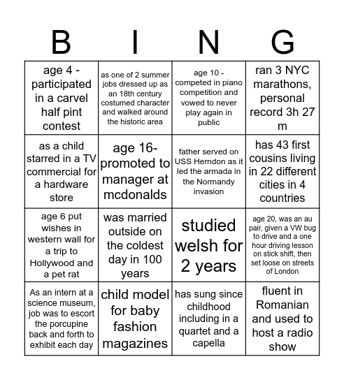 ATS BINGO Card