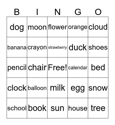 What am I? Bingo Card