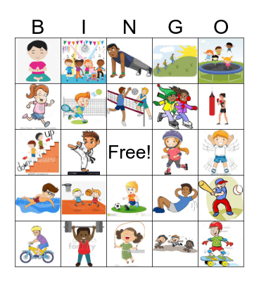 FITNESS BINGO Card