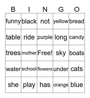 BINGO #2 Bingo Card