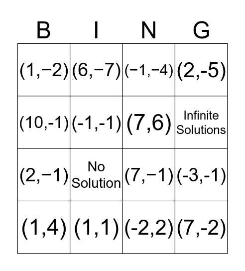 SOE Bing Bingo Card