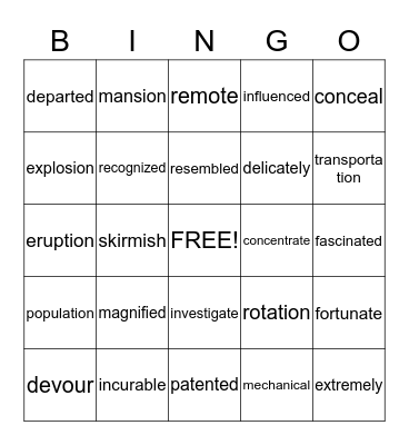 End of Year Bingo for 5th Grade Bingo Card