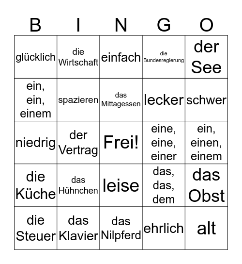 Anfänger 2 - 1. Februar Bingo Card