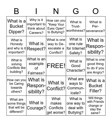 End of the Year Bingo! Bingo Card