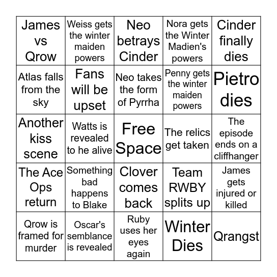 Bingo Card