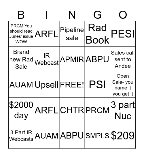 2014 MLP BINGO! Bingo Card
