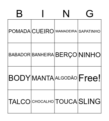 CHÁ DO LEONARDO Bingo Card