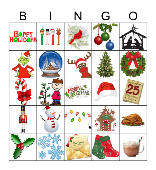 C  H  R  I  S  T  M  A  S Bingo Card