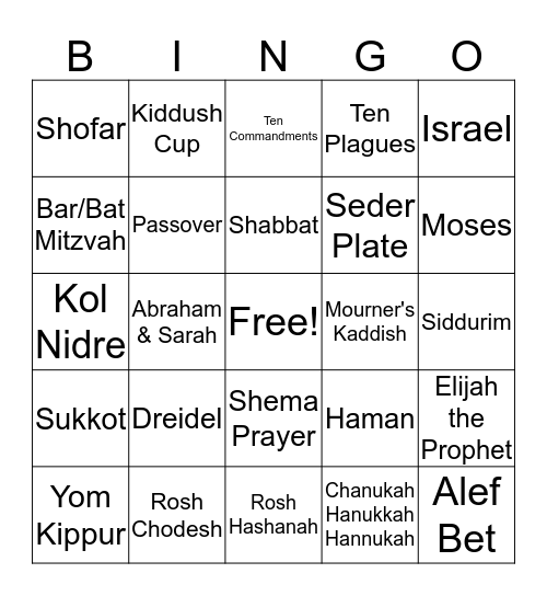 MCJC BINGO - LET'S HAVE FUN TOGETHER! Bingo Card