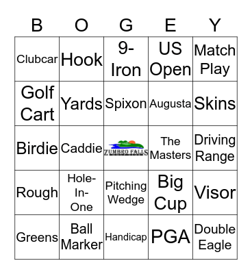 Zumbro Falls Golf Bingo Card