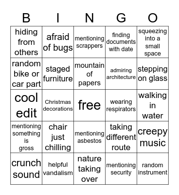 The Proper People Bingo Card