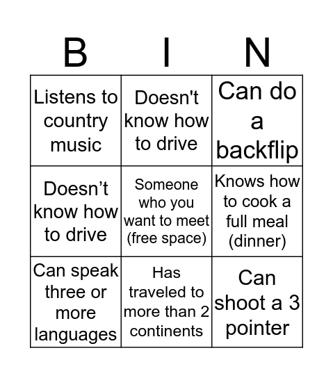 GGOG Retreat Bingo Card