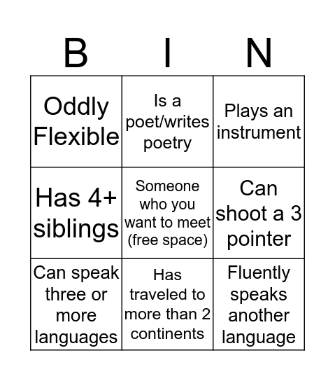 GGOG Retreat Bingo Card