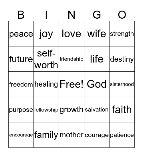 Girl Chat Bingo Card